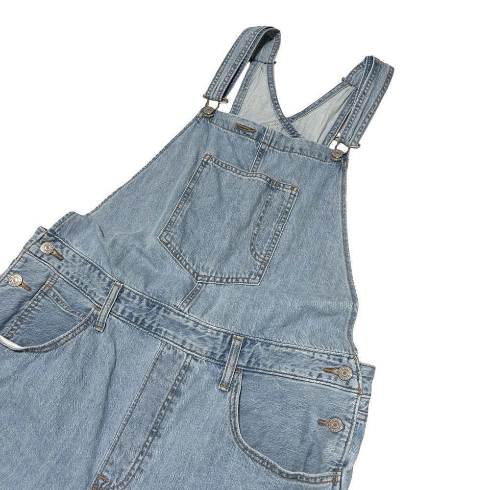 Levi's Women's Workwear Denim Overalls Light Wash 100% Cotton Size Large - Picture 4 of 10